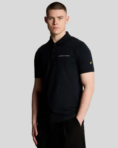 Embroidered Polo hirt  W403 Dark Navy/ White 